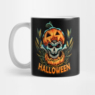 halloween pumpkin and it has a skull inside and this design is perfect Mug